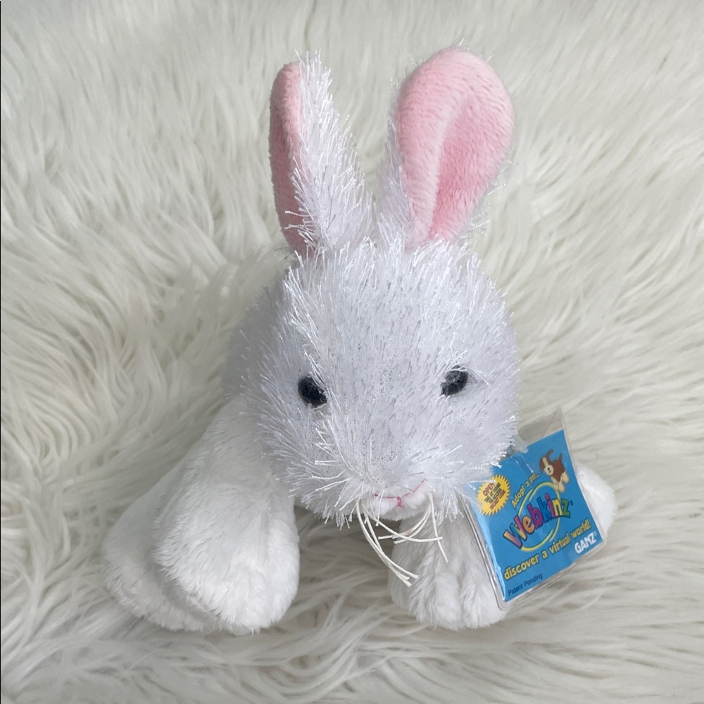 Webkinz Ganz  adopt a pet white rabbit with code
